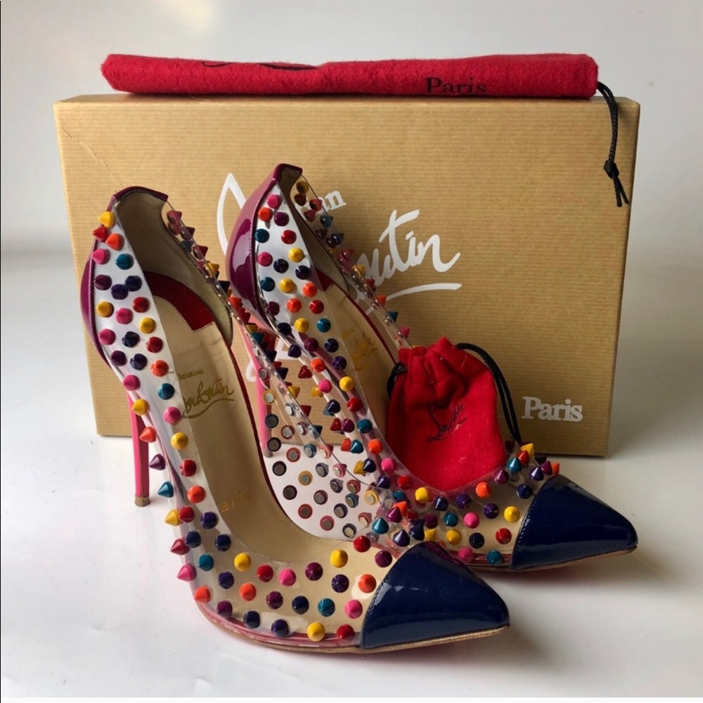 Christian Louboutin Spike Me PVC Pumps